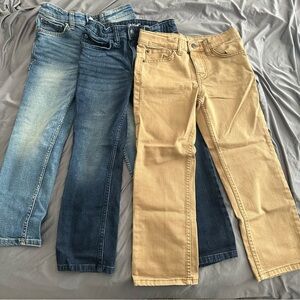 Three Pairs of Kids Stretch Straight Fit Jeans